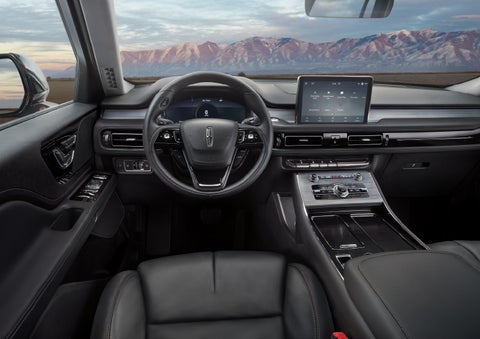 The interior of a Lincoln Aviator® SUV is shown | Jenkins & Wynne Lincoln in Clarksville TN