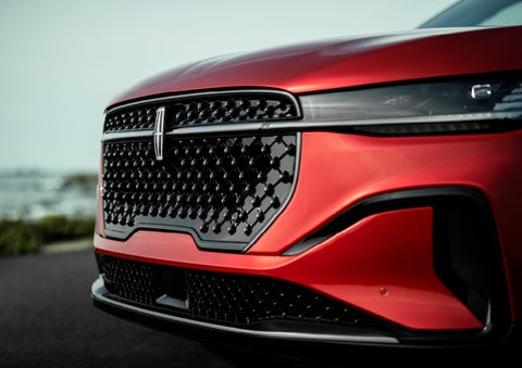 The sleek grille of a 2024 Lincoln Nautilus® SUV with the available Jet Appearance Package makes a bold statement. | Jenkins & Wynne Lincoln in Clarksville TN